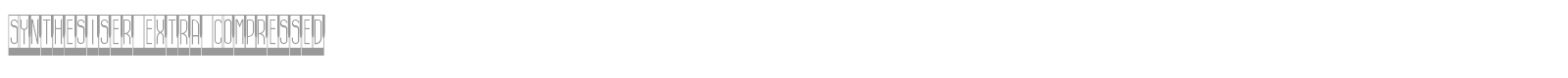 Synthesiser font preview